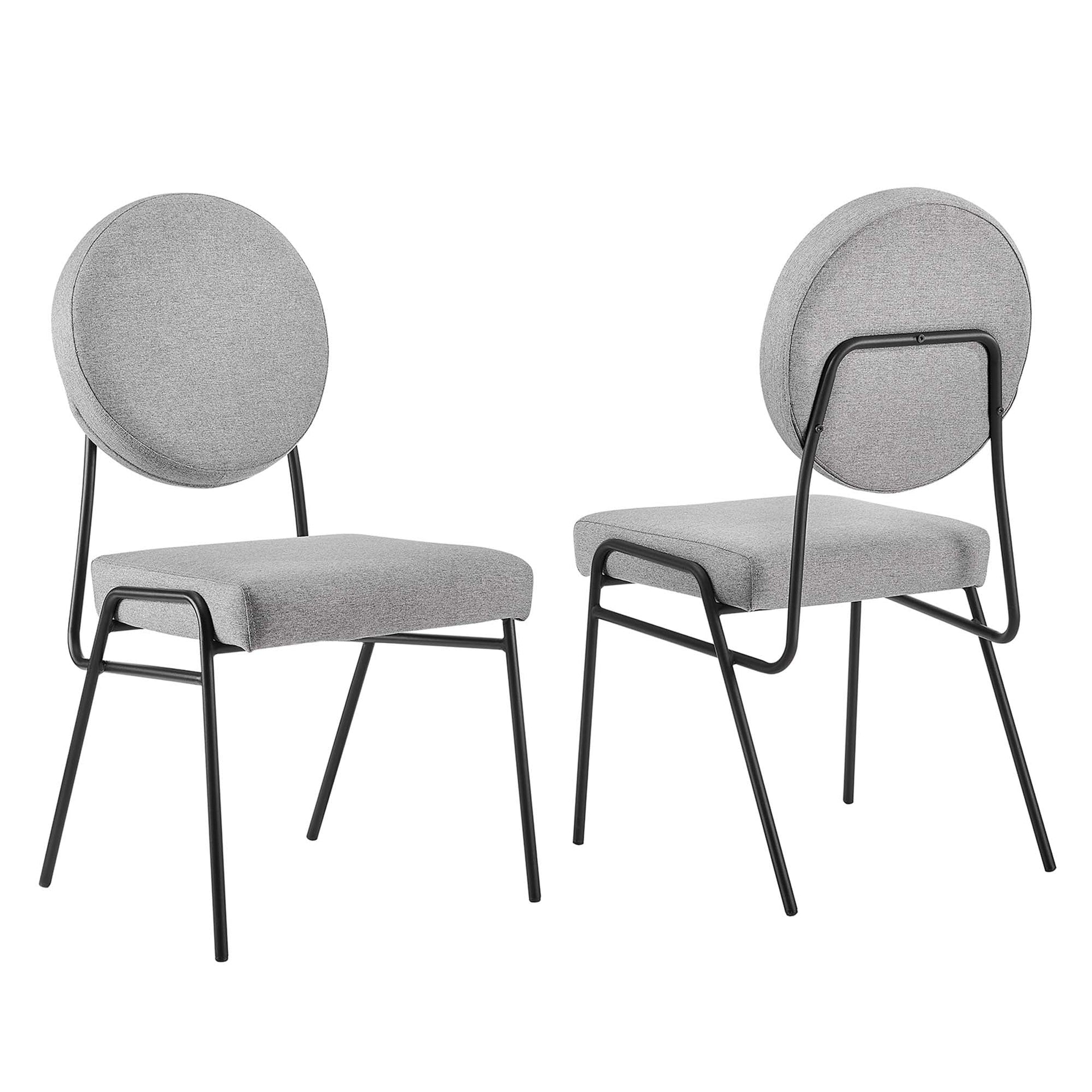 Stow Dining Chair Set - Black Light Gray Denmark Home