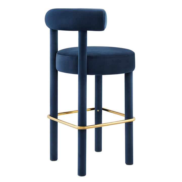 Zorn Bar Stool Set - Midnight Blue Gold Denmark Home
