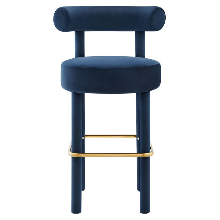 Zorn Bar Stool Set - Midnight Blue Gold Denmark Home