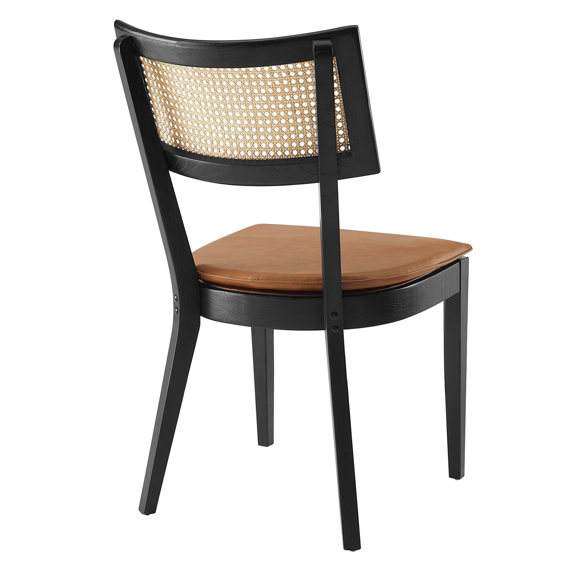 Fernholt Dining Chair Set  -Black Tan Denmark Home