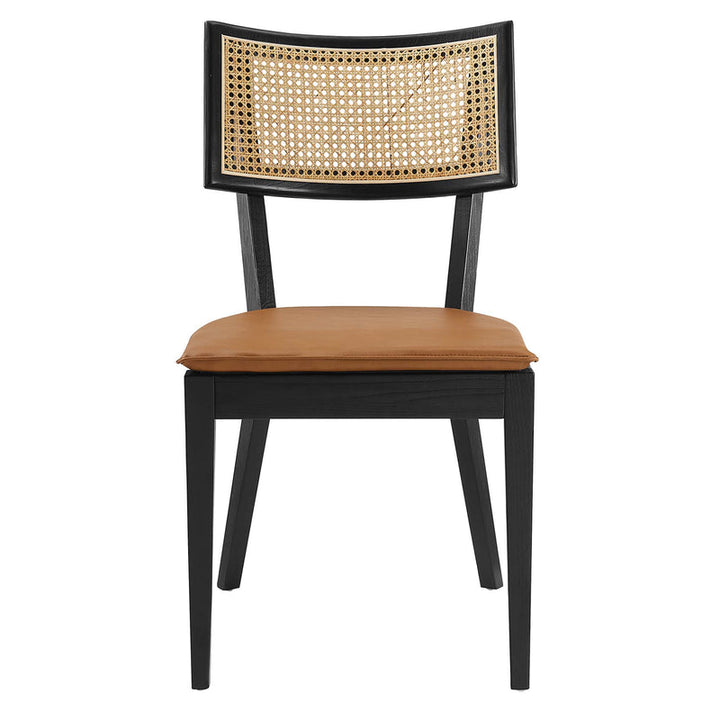 Fernholt Dining Chair Set  -Black Tan Denmark Home