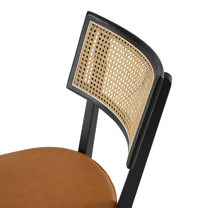 Fernholt Dining Chair Set  -Black Tan Denmark Home