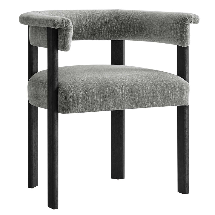 Solvéra Dining Chair Set - Heathered Weave Gray Black Denmark Home