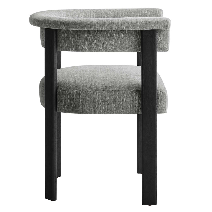 Solvéra Dining Chair Set - Heathered Weave Gray Black Denmark Home