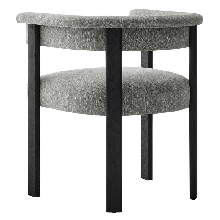 Solvéra Dining Chair Set - Heathered Weave Gray Black Denmark Home
