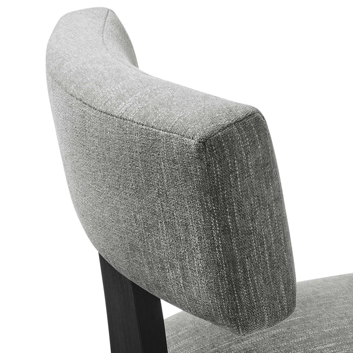 Sevré Dining Chair Set - Heathered Weave Gray Black Denmark Home