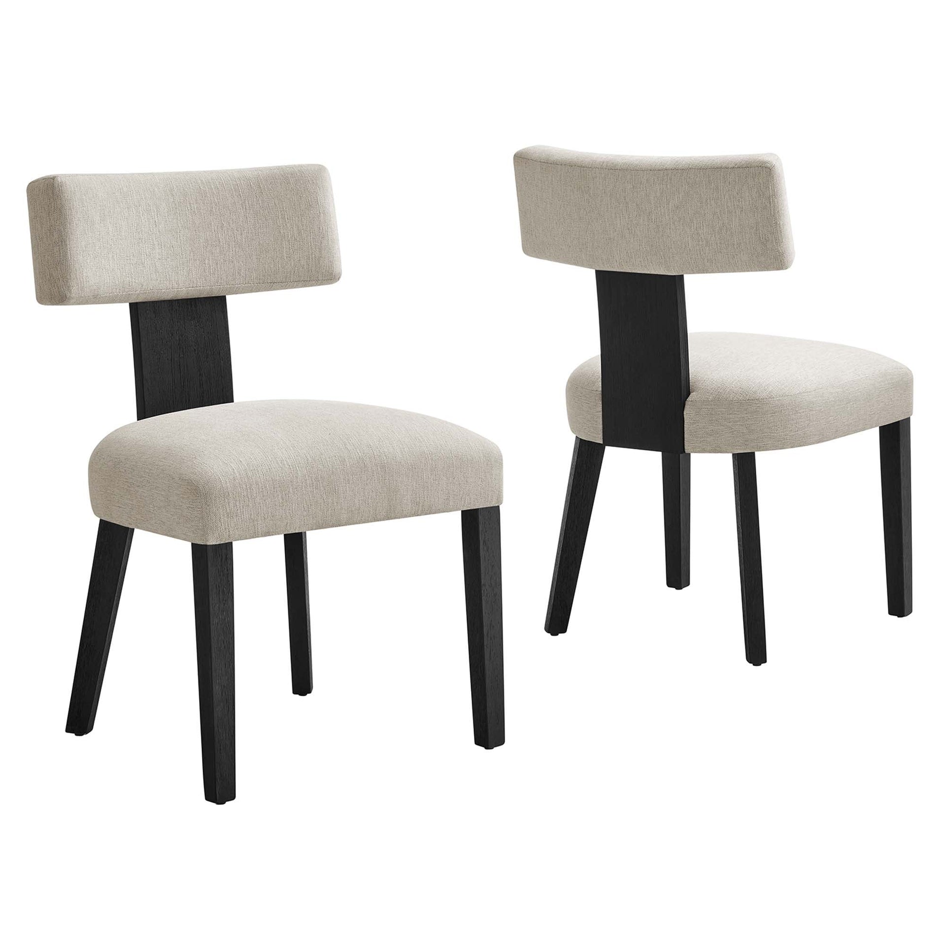Sevré Dining Chair Set - Heathered Weave Gray Black (Copy) Denmark Home