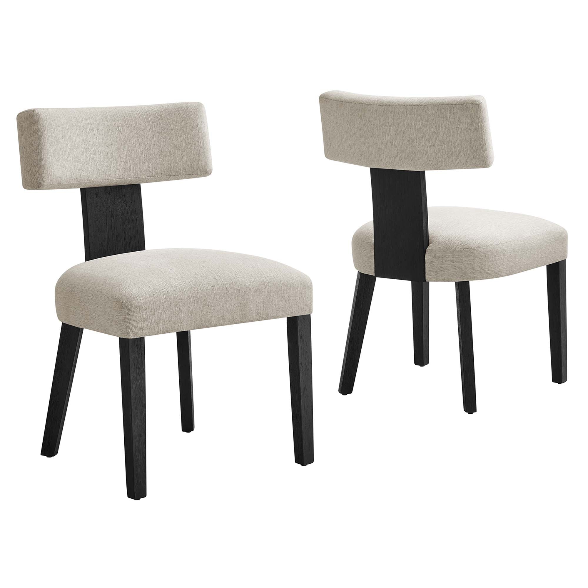 Sevré Dining Chair Set - Heathered Weave Gray Black (Copy) Denmark Home