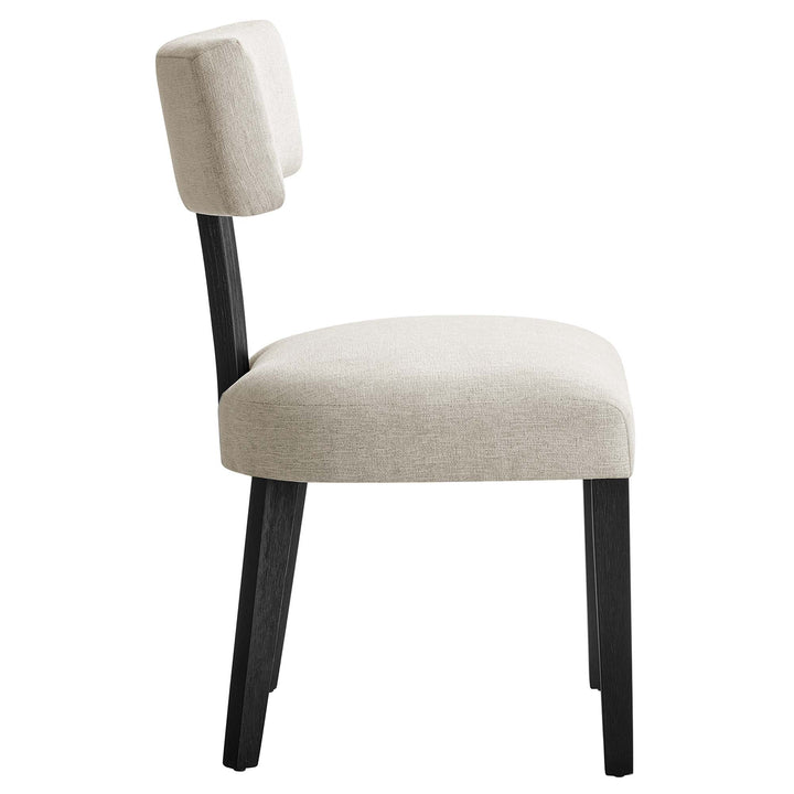 Sevré Dining Chair Set - Black Heathered Weave Ivory Denmark Home