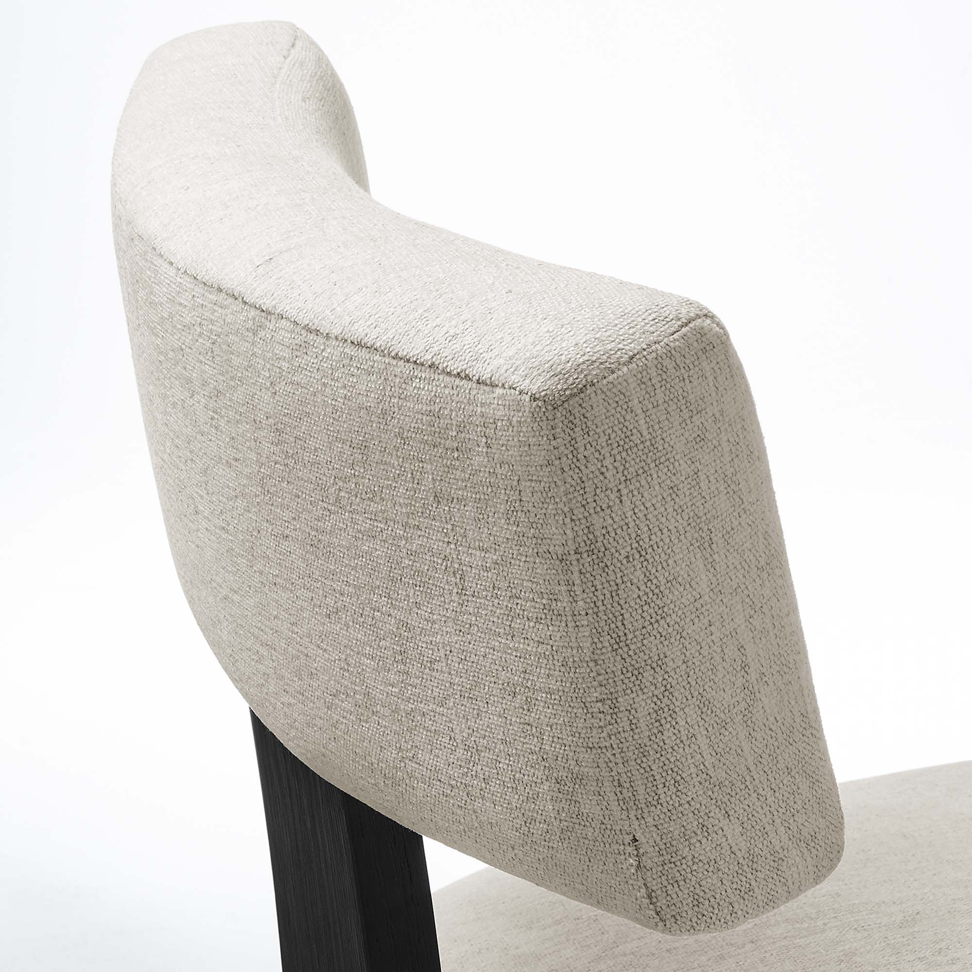 Sevré Dining Chair Set - Black Heathered Weave Ivory Denmark Home