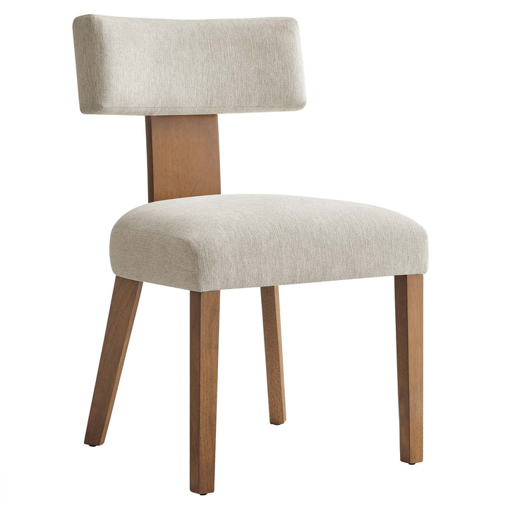 Sevré Dining Chair Set - Heathered Weave Ivory Deep Brown Denmark Home