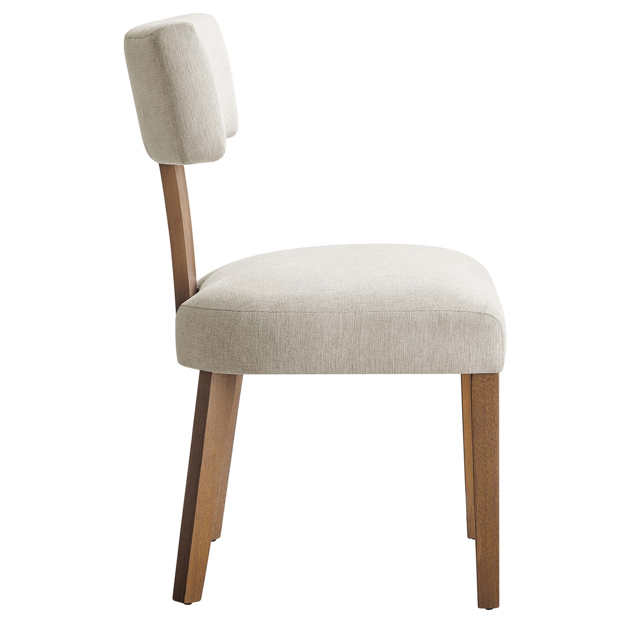 Sevré Dining Chair Set - Heathered Weave Ivory Deep Brown Denmark Home