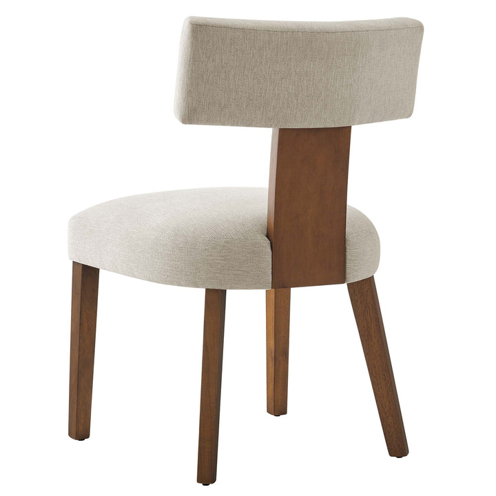 Sevré Dining Chair Set - Heathered Weave Ivory Deep Brown Denmark Home