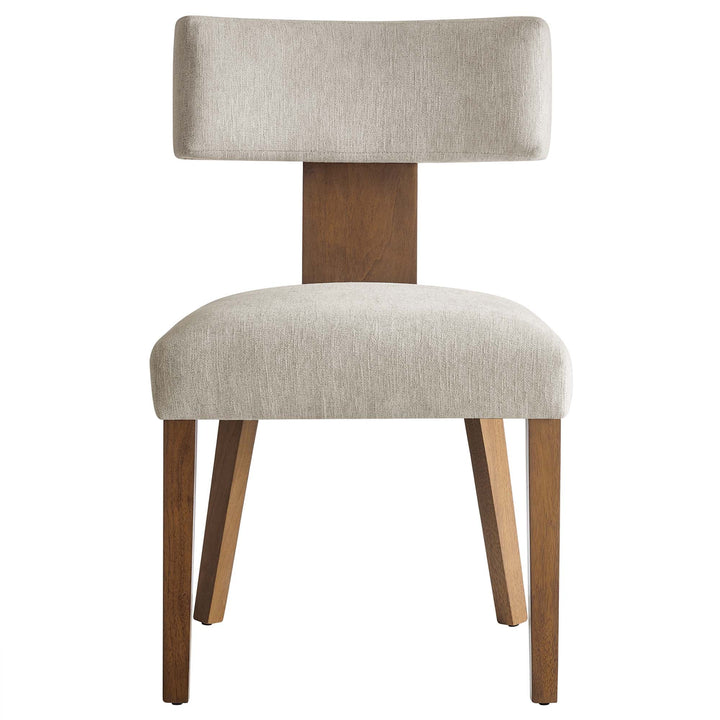 Sevré Dining Chair Set - Heathered Weave Ivory Deep Brown Denmark Home