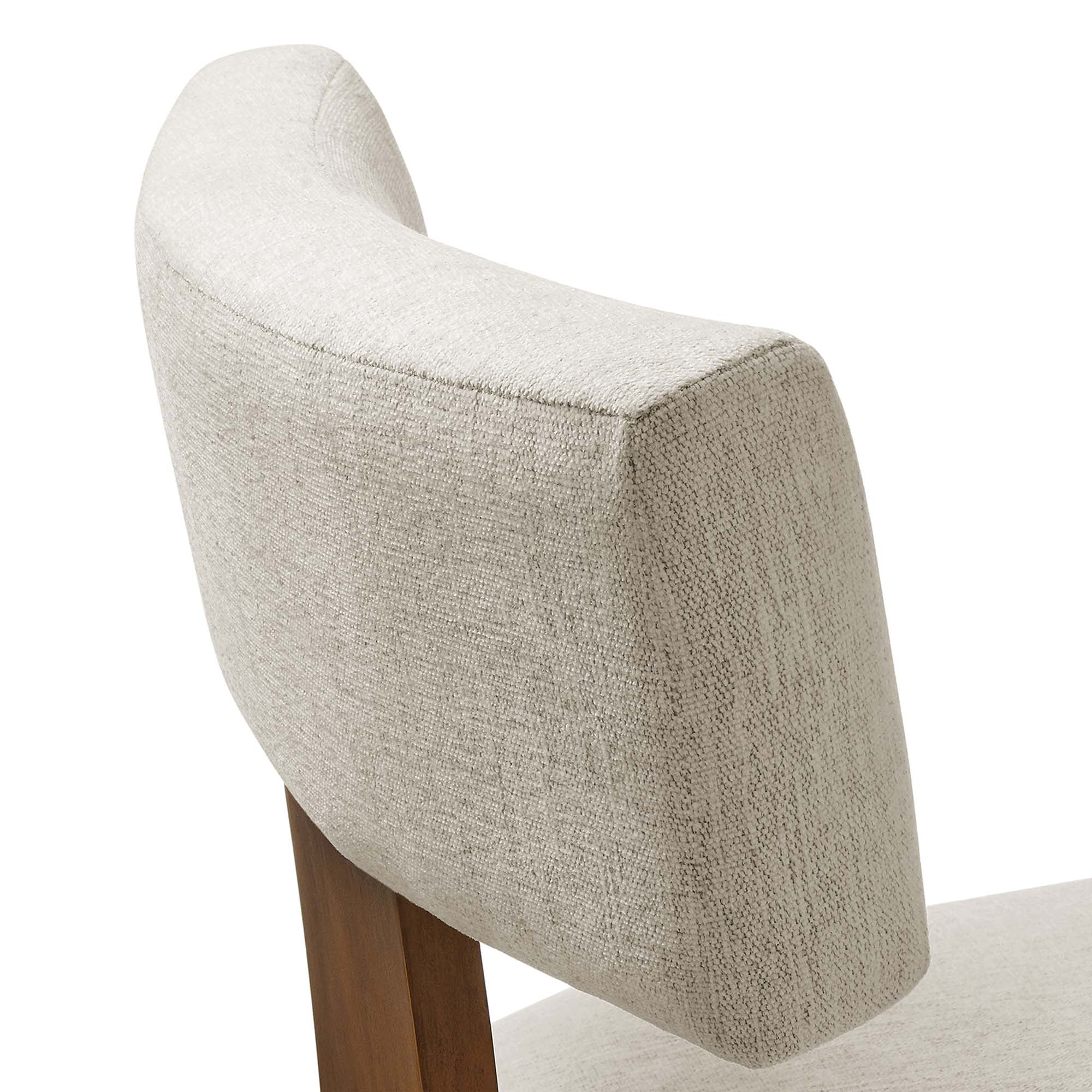 Sevré Dining Chair Set - Heathered Weave Ivory Deep Brown Denmark Home