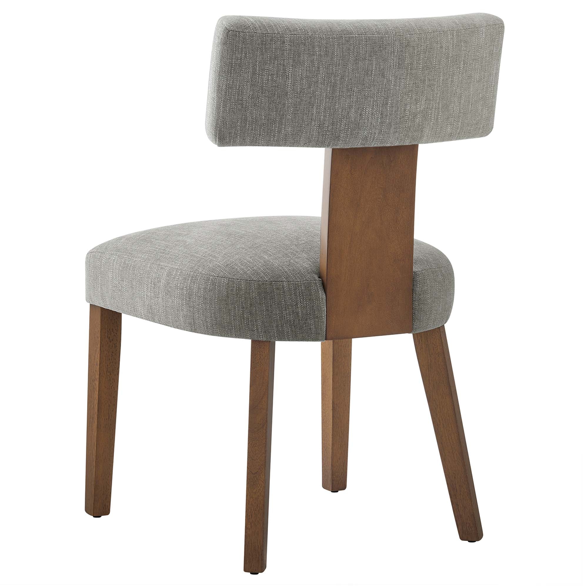 Sevré Dining Chair Set - Heathered Weave Wheat Deep Brown Denmark Home