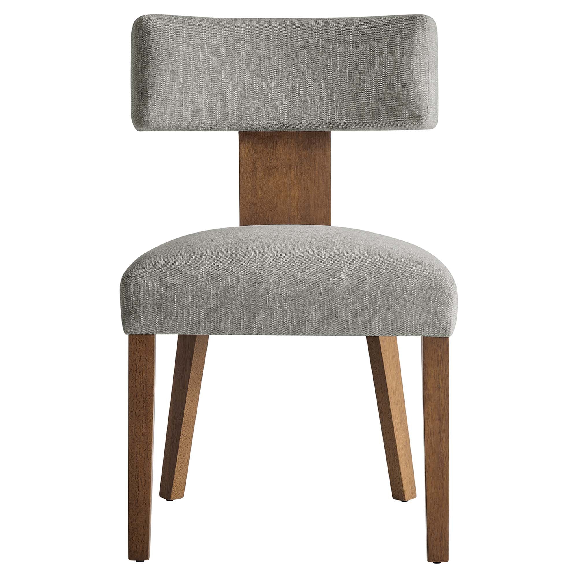 Sevré Dining Chair Set - Heathered Weave Wheat Deep Brown Denmark Home