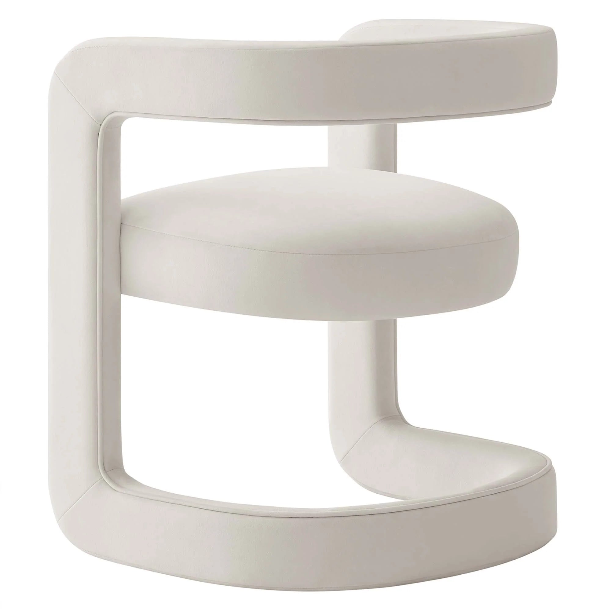 Vigo Velvet Accent Chair-Alabaster Denmark Home