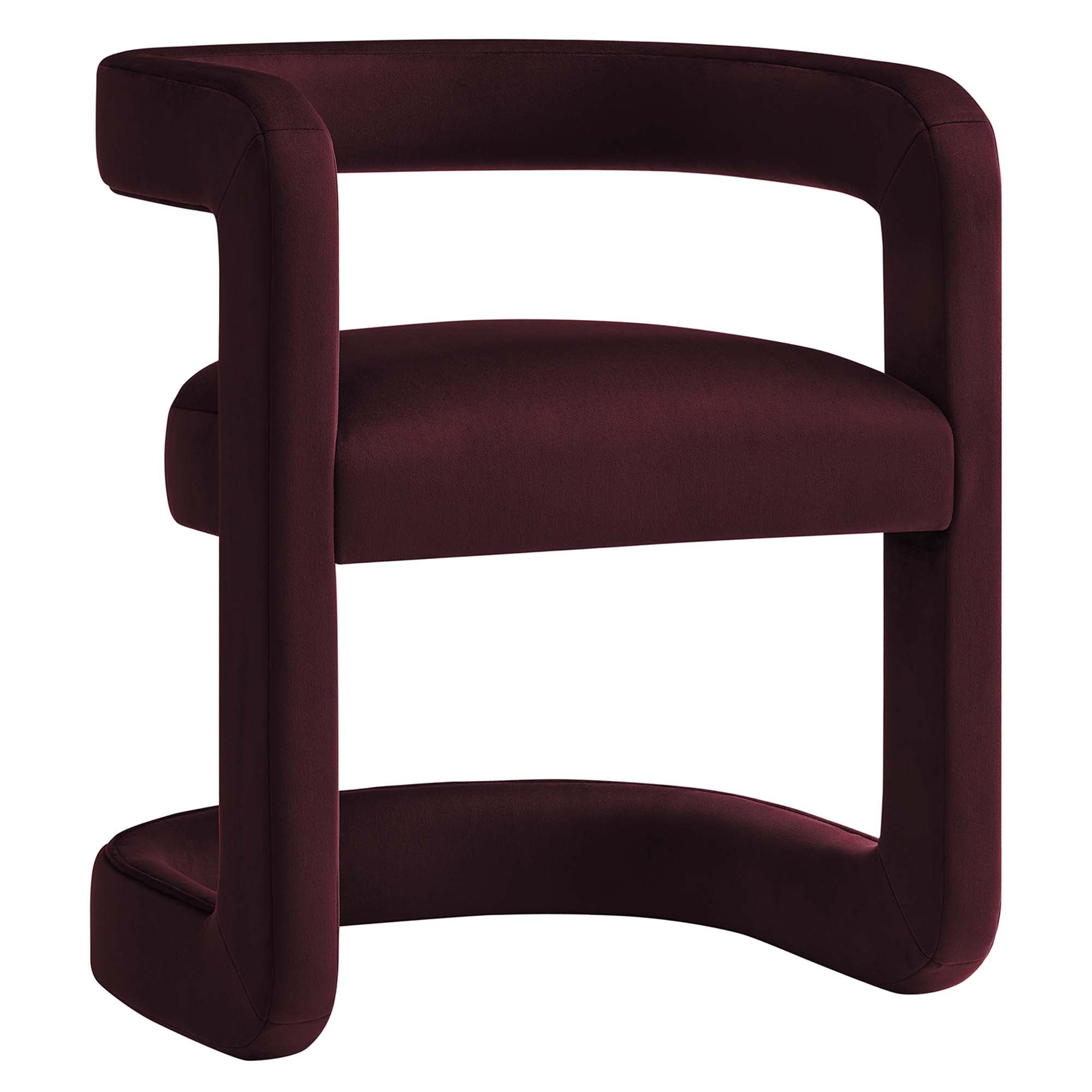 Vigo Velvet Barrel Dining Chair - Mulberry Denmark Home