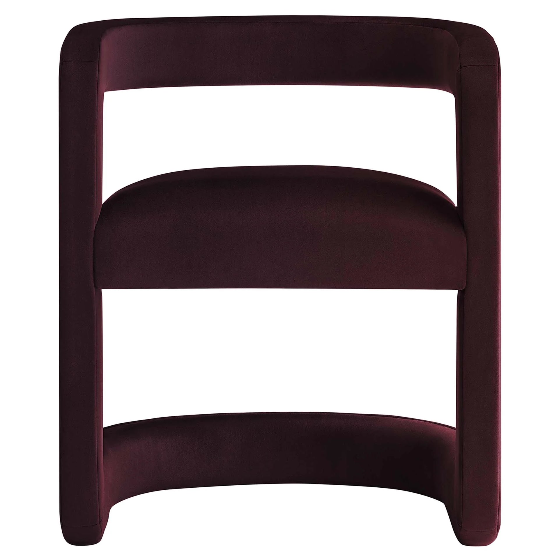 Vigo Velvet Accent Chair-Mulberry Denmark Home