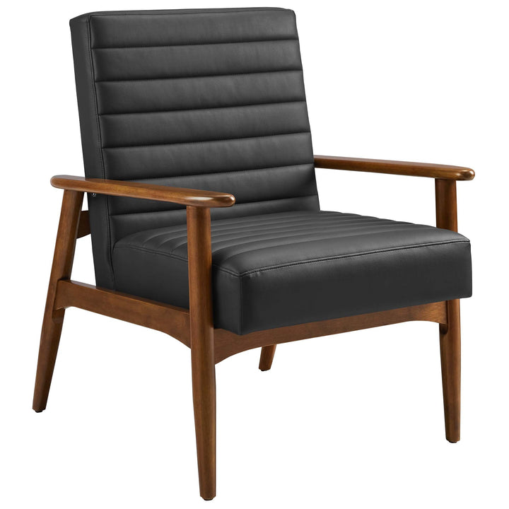 Virenza Accent Chair - Walnut Black Denmark Home