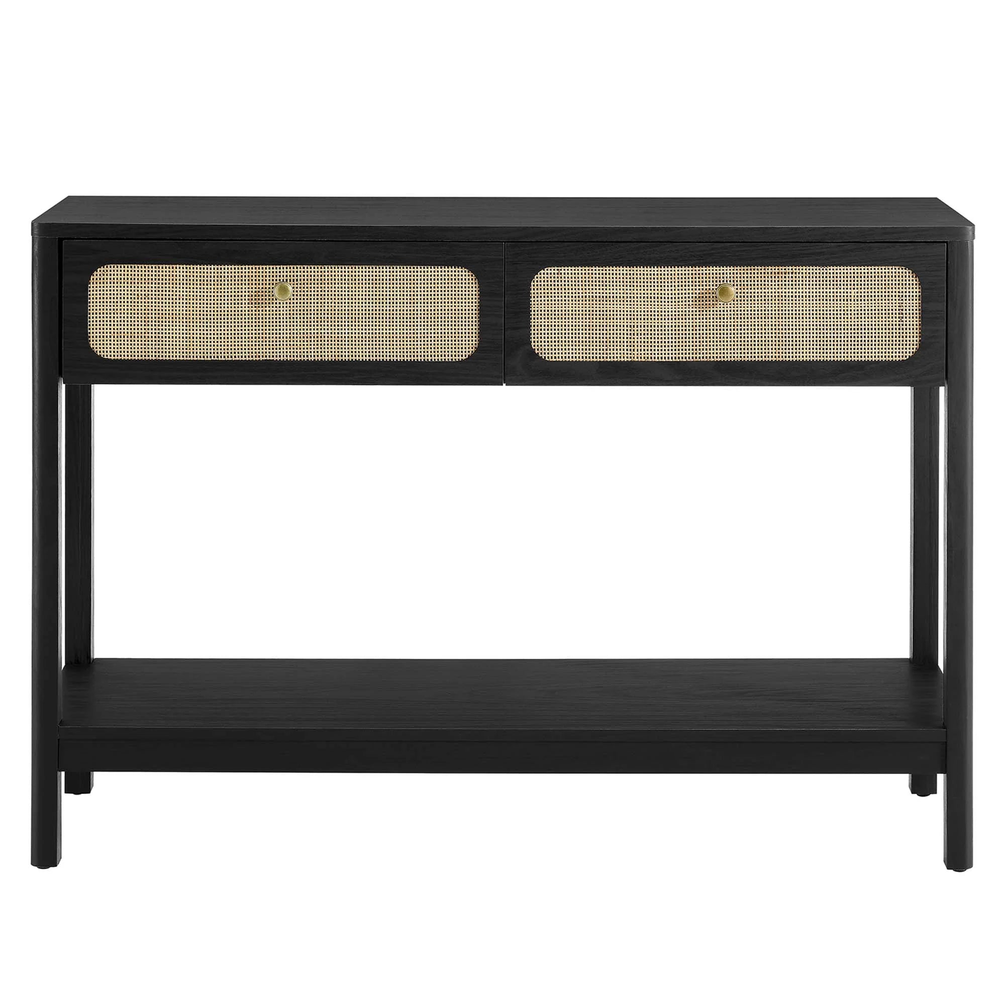 Anton Wood Entryway Console Table - Black Denmark Home