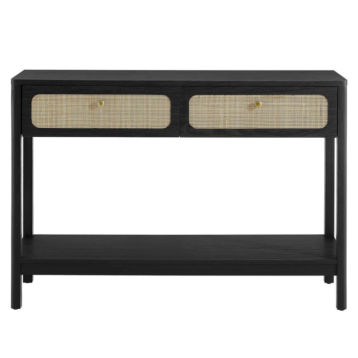 Anton Wood Entryway Console Table - Black Denmark Home