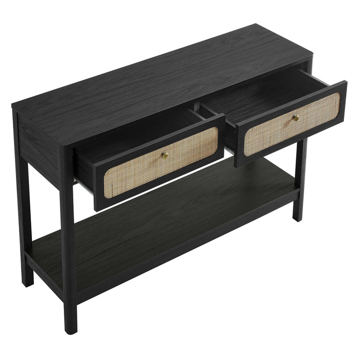Anton Wood Entryway Console Table - Black Denmark Home