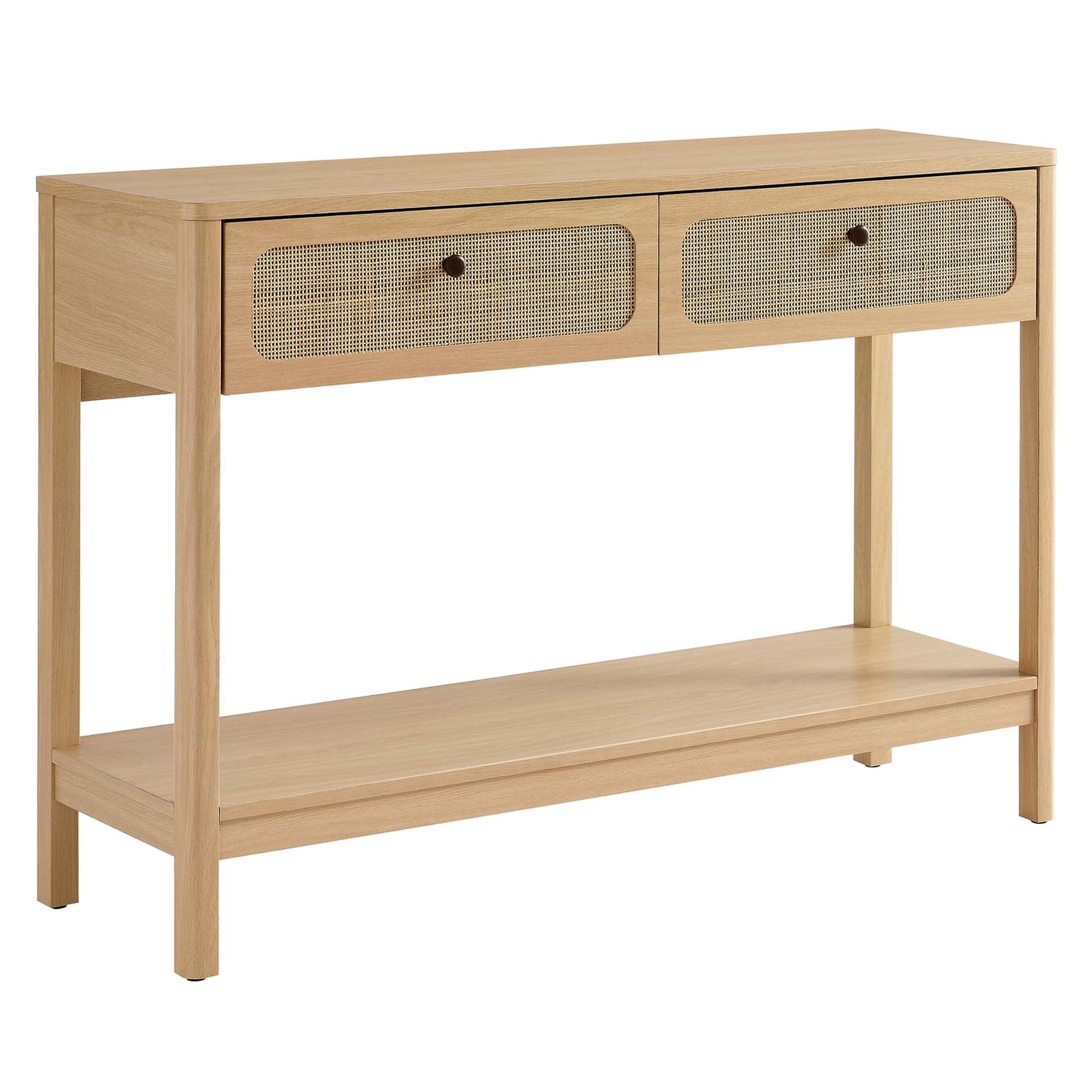 Anton Wood Entryway Console Table - Oak Denmark Home