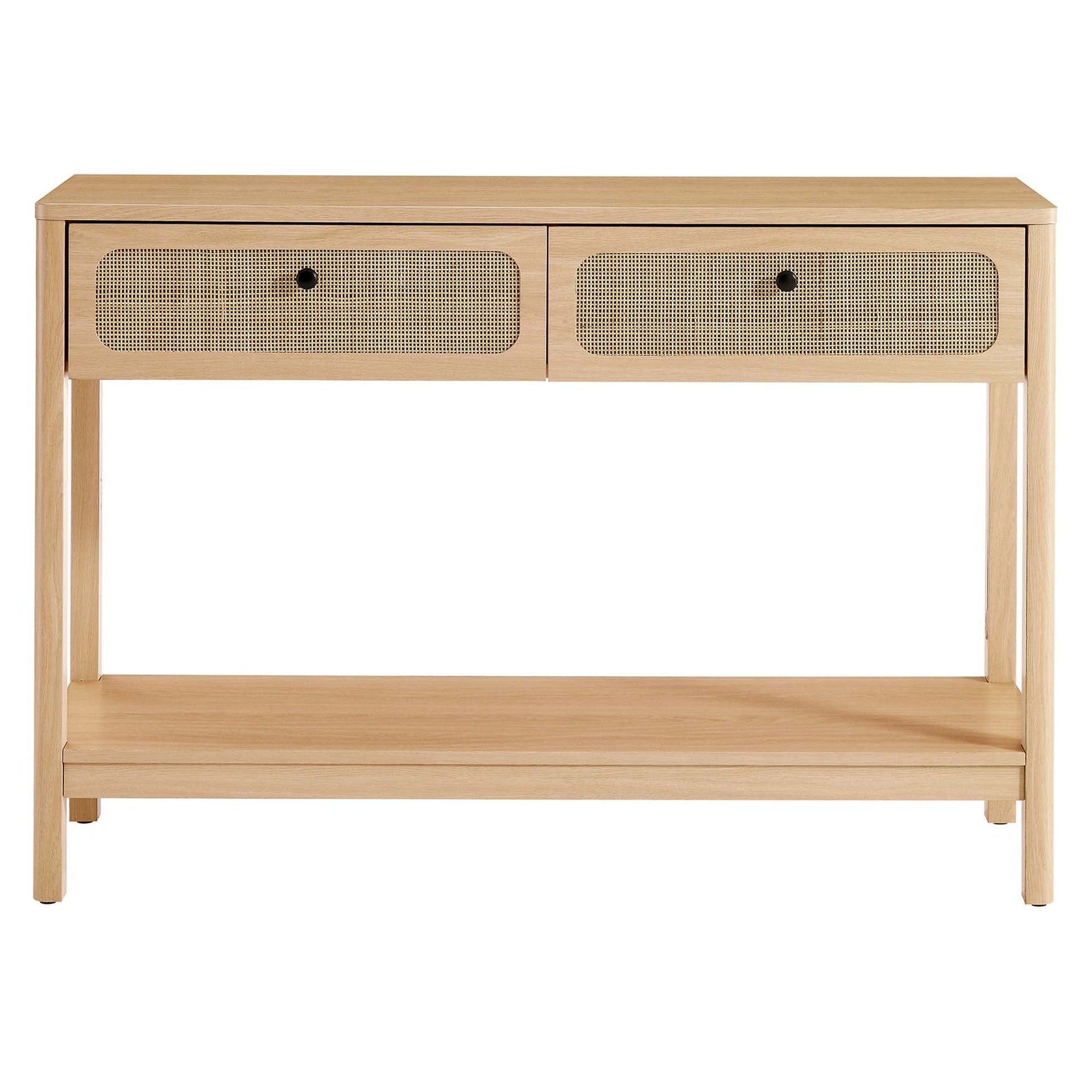 Anton Wood Entryway Console Table - Oak Denmark Home