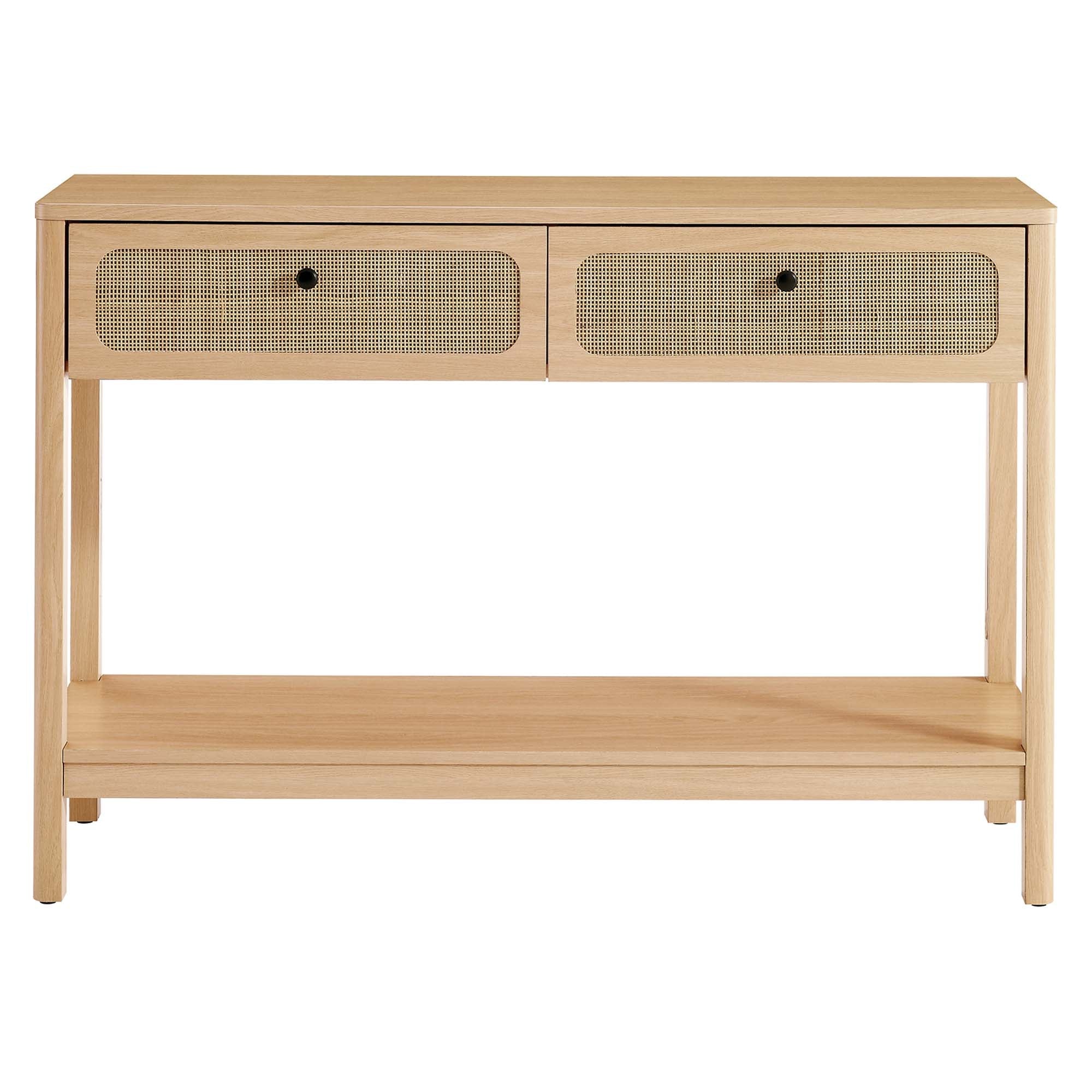 Anton Wood Entryway Console Table - Oak Denmark Home