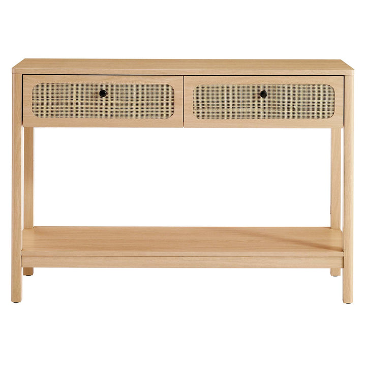 Anton Wood Entryway Console Table - Oak Denmark Home