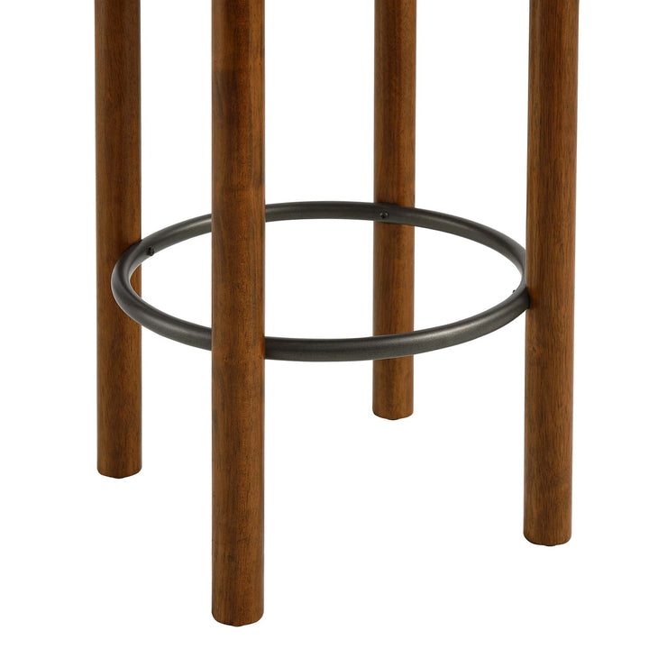 Clad Counter Stool Set of 2 - Walnut Taupe Denmark Home