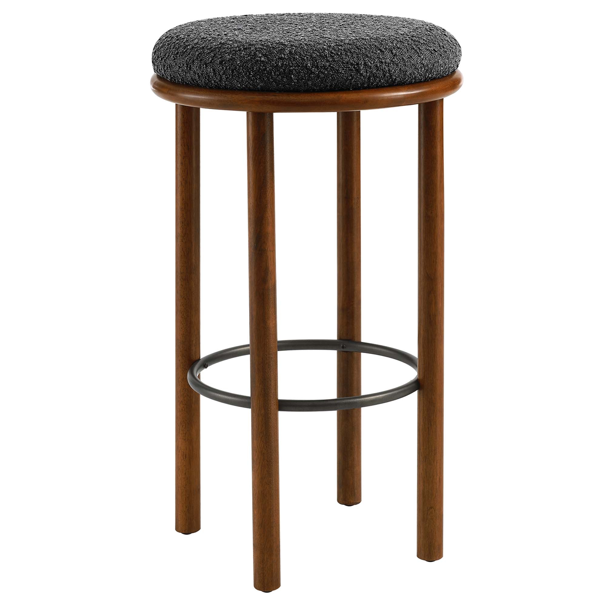 Clad Bar Stools Set of 2 - Walnut Charcoal Denmark Home