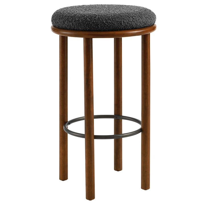 Clad Bar Stools Set of 2 - Walnut Charcoal Denmark Home