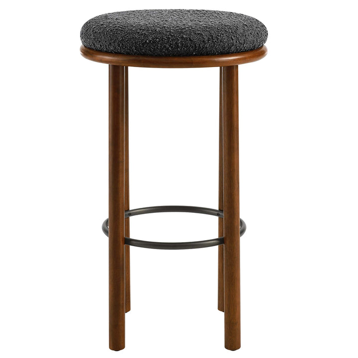 Clad Bar Stools Set of 2 - Walnut Charcoal Denmark Home