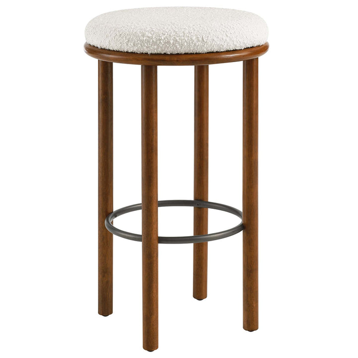 Clad Bar Stools Set of 2 - Walnut Ivory Denmark Home