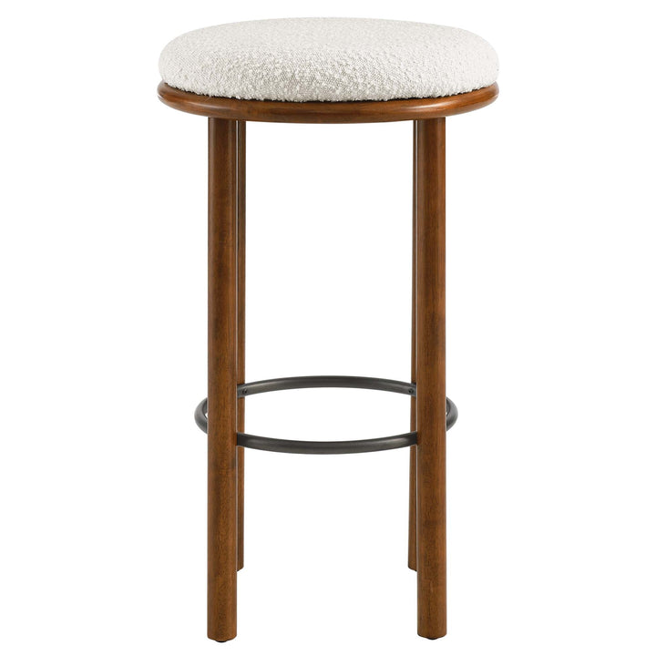 Clad Bar Stools Set of 2 - Walnut Ivory Denmark Home