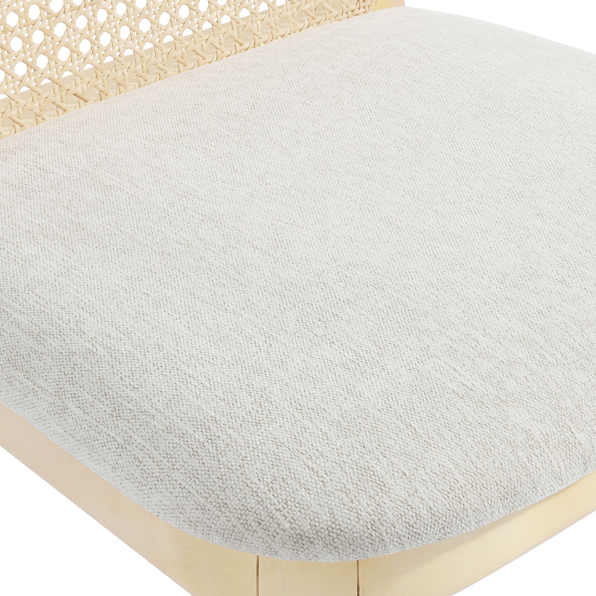Briaré Dining Side Chair - Antique White Natural Heathered Weave Ivory Denmark Home