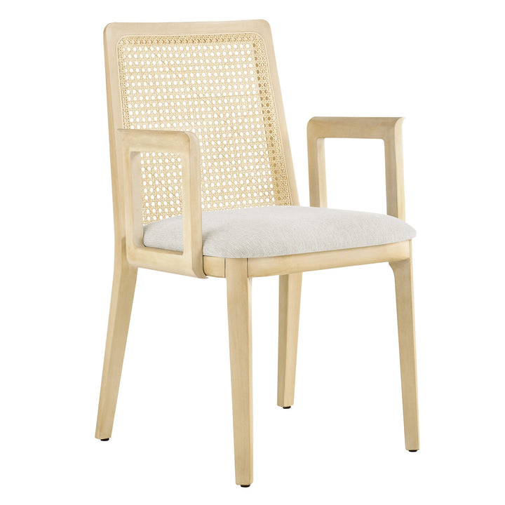Briaré Dining Armchair - Honey Natural Heathered Weave Ivory (Copy) Denmark Home