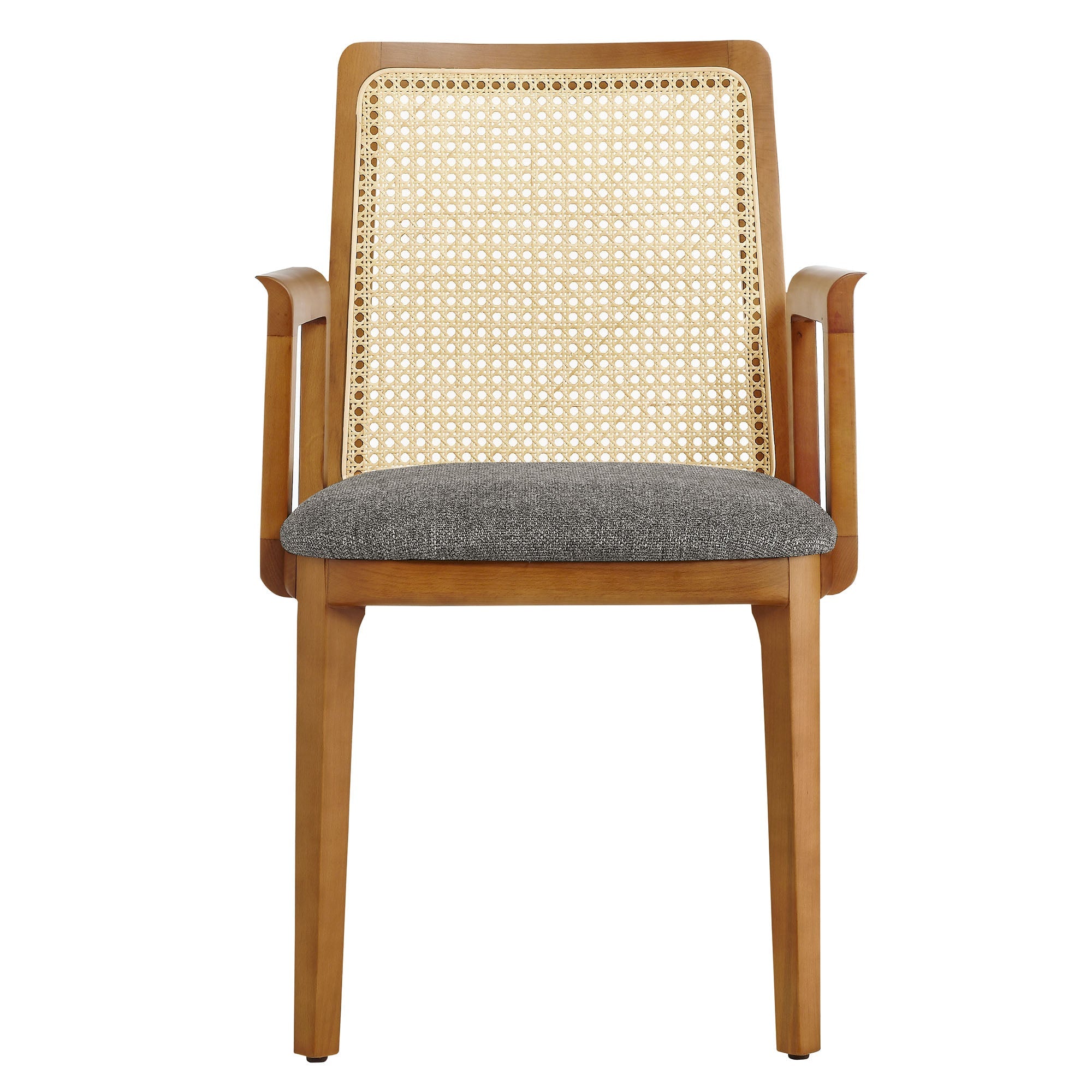 Briaré Dining Armchair - Honey Natural Gray Denmark Home