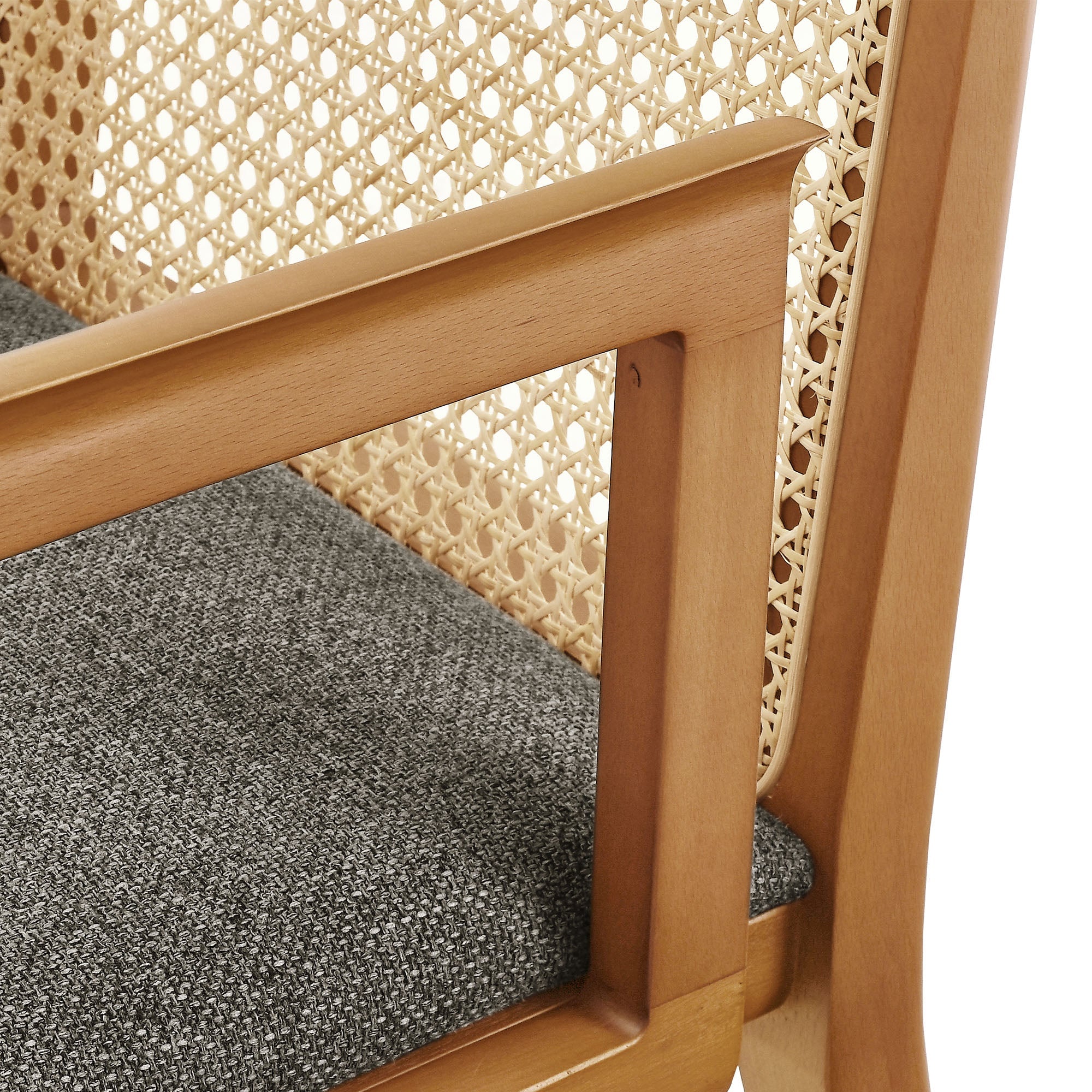 Briaré Dining Armchair - Honey Natural Gray Denmark Home