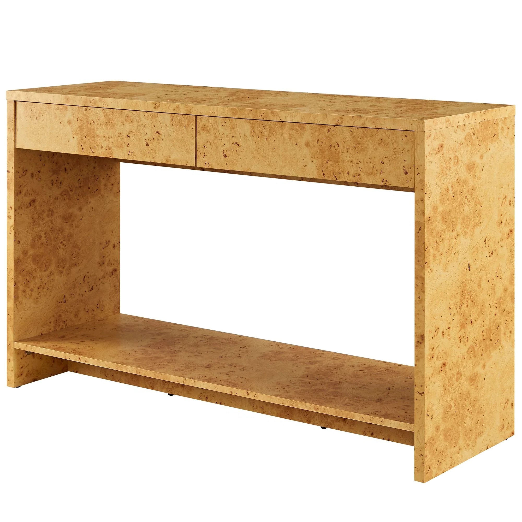 Hudson 2-Drawer Burl Wood Console Table Denmark Home