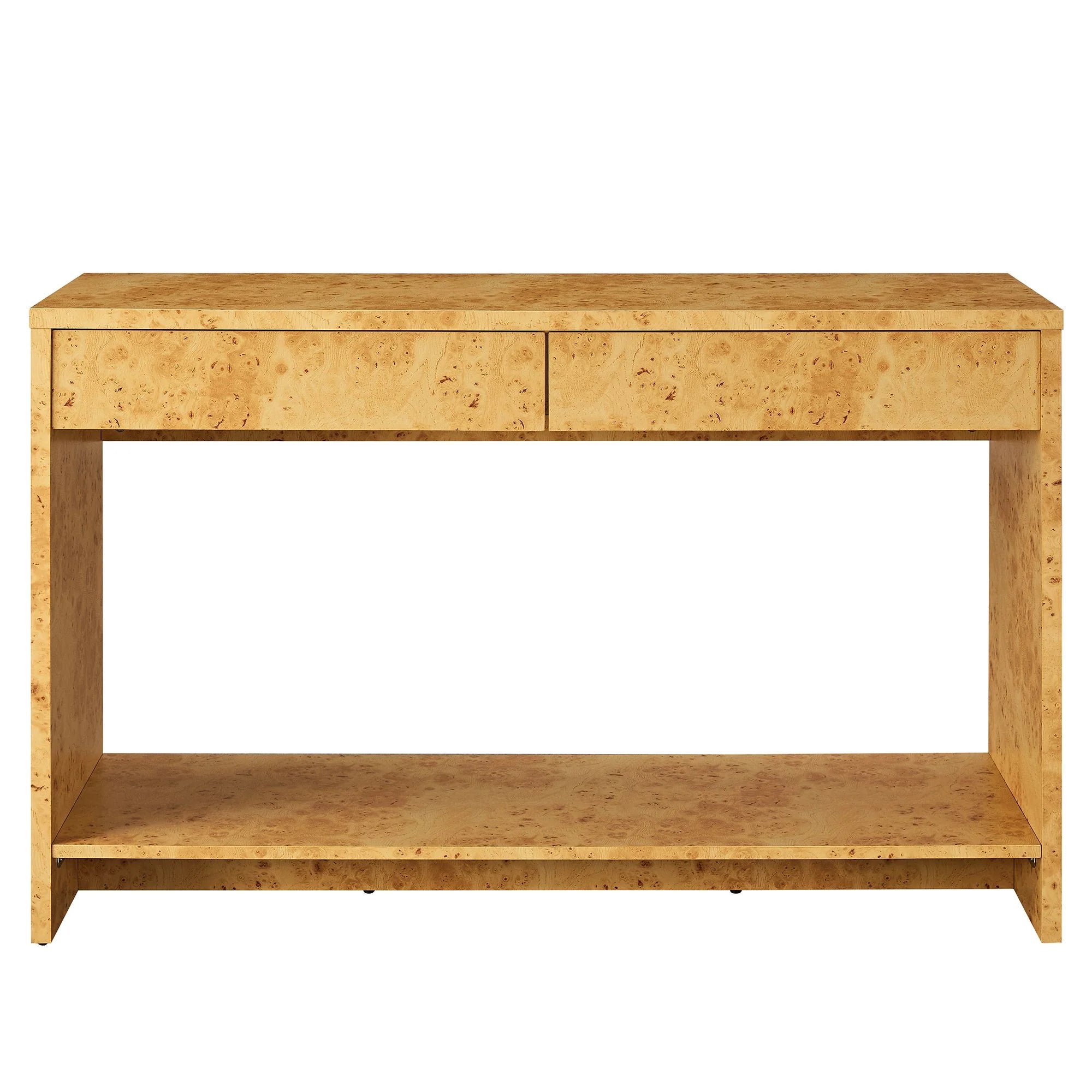Hudson 2-Drawer Burl Wood Console Table Denmark Home