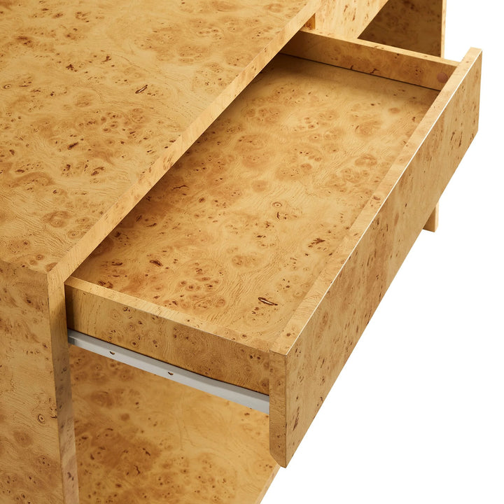 Hudson 2-Drawer Burl Wood Console Table Denmark Home