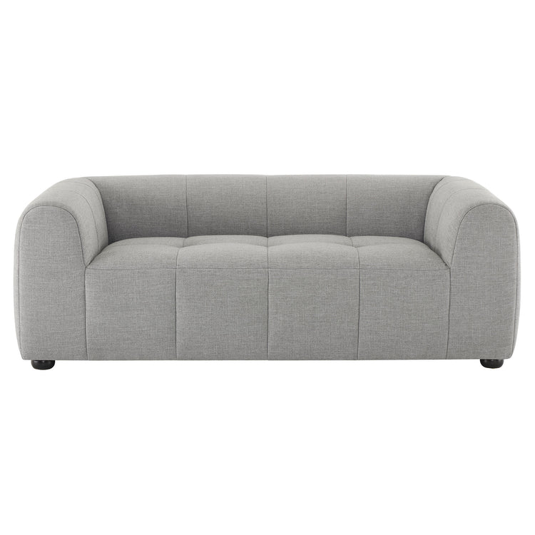 Elvara Upholstered Fabric Loveseat - Pewter