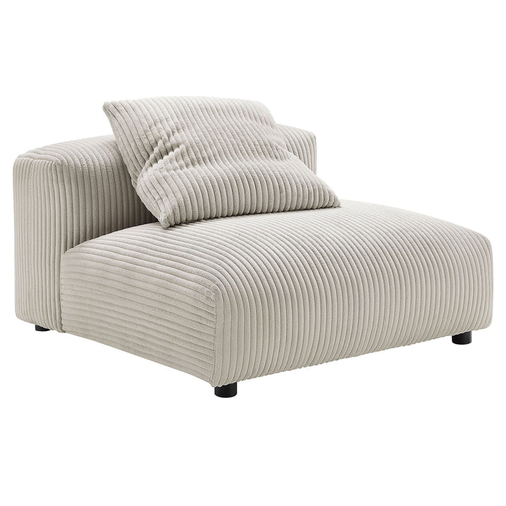 Lumi Modular Armless Chair and Ottoman Set – Almond Denmark Home