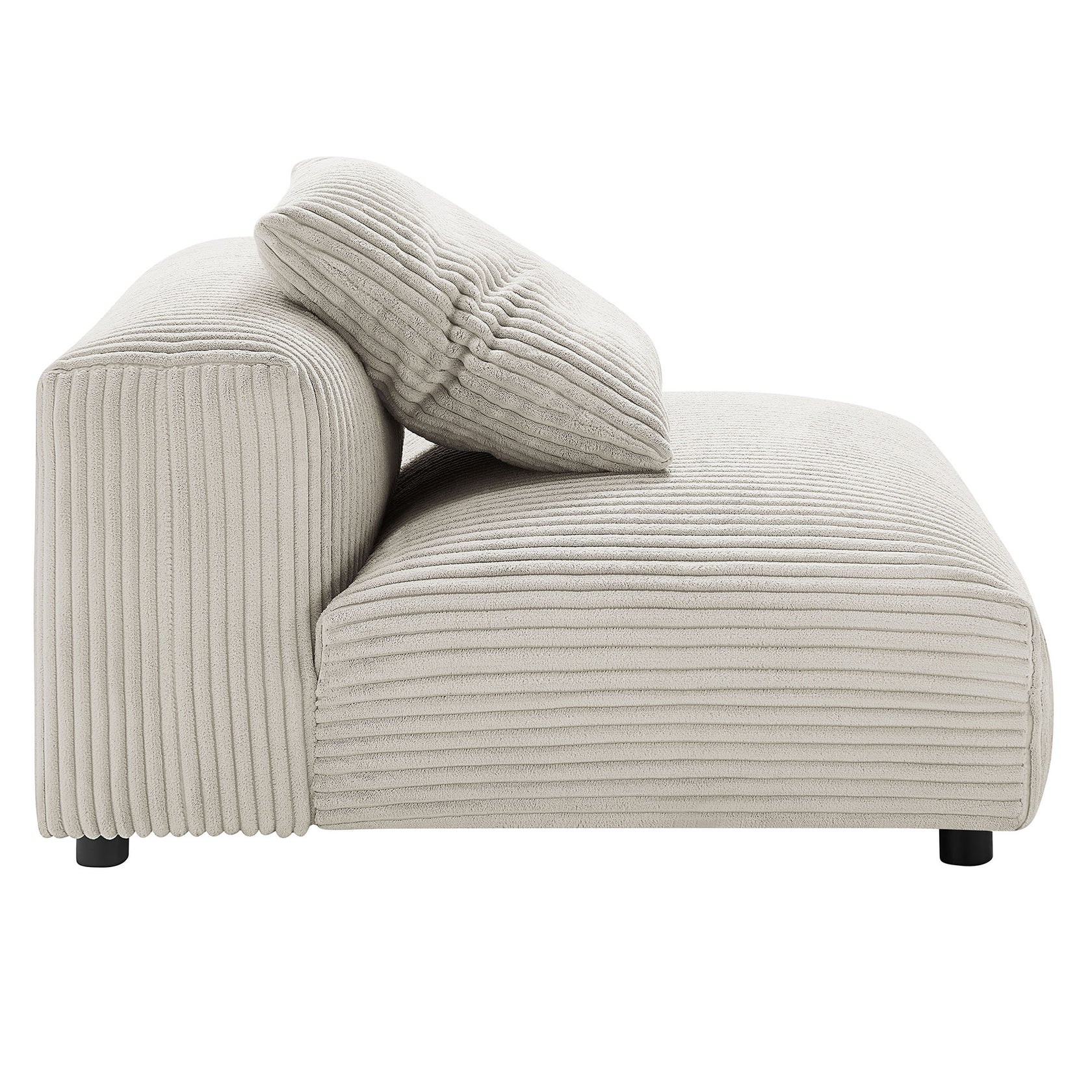 Lumi Modular Armless Chair and Ottoman Set – Almond Denmark Home