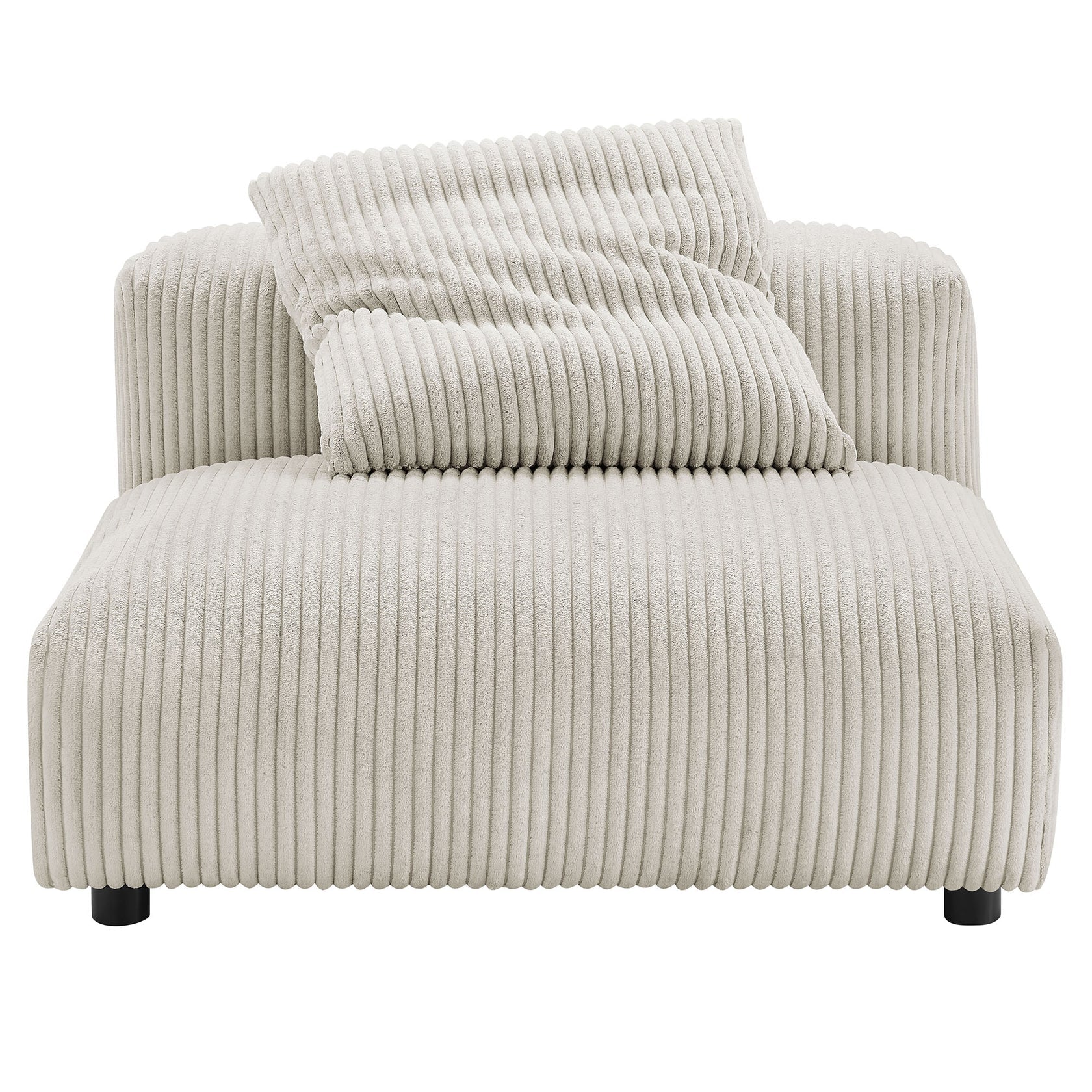 Lumi Modular Armless Chair and Ottoman Set – Almond Denmark Home