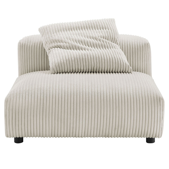 Lumi Modular Armless Chair and Ottoman Set – Almond Denmark Home
